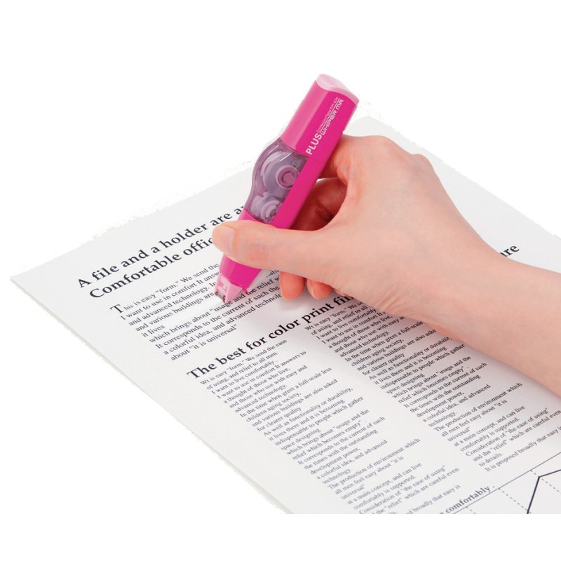 PLUS JAPAN Herbruikbare correctieroller, 4,2 mm x 6 m, blauw